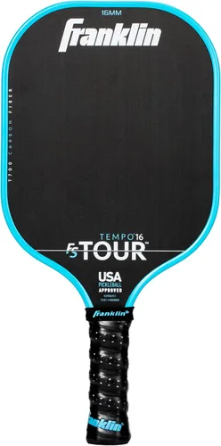 Miniatura 10 de Franklin Sports Palas de Pickleball Pro - Serie FS Tour Fibra de Carbono Cruda T700 - Aprobadas para Pickleball de EE. UU. - Borde Inyectado de Gris