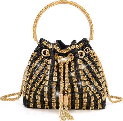 Bolso de mano con diamantes brillantes para mujer, bolso de mano con diamantes de imitación para mujer, bolso de mano de brillo para fiesta,