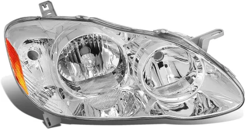 Miniatura 17 de DNA MOTORING Lámpara para faros delanteros estilo OE compatible con Toyota Corolla 09-10, TO2502182, cromo/ámbar, lado del conductor, OEM-HL-0089-L