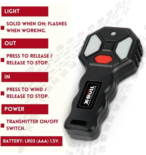 Miniatura 5 de X-BULL Cabrestante eléctrico de 12 V, 3000 libras, cuerda sintética, cabrestante eléctrico para remolcar ATV/UTV todoterreno con soporte de montaje