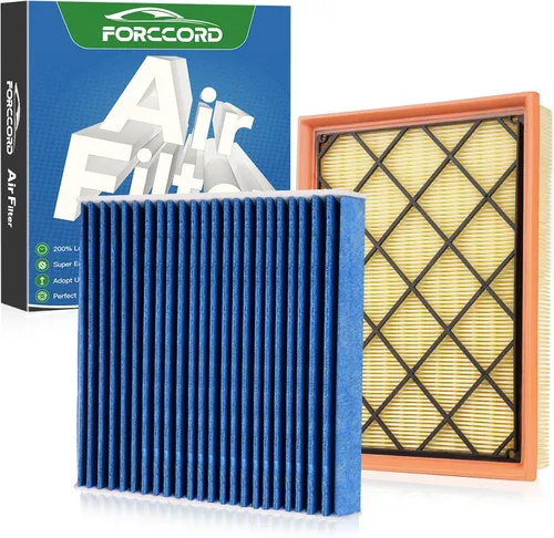 Miniatura 10 de Combo de Filtro de Aire de Cabina y Motor Forccord Compatible con Honda Civic 2016-2025 2026 2.0L, HR-V 2023-2026 2.0L Filtro de Cabina de Carbón