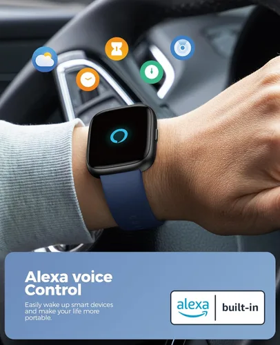 Miniatura 5 de SOUYIE Reloj inteligente con más de 100 modos deportivos, Alexa integrado, pantalla táctil personalizable HD de 1.83 pulgadas, IP68 impermeable