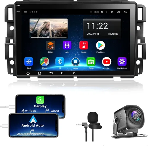 Miniatura 9 de Radio de coche 4G+64G Android 13 para Chevy Silverado GMC Sierra Buick Enclave Yukon, estéreo de coche con pantalla táctil IPS de 7" incorporada
