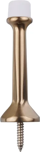 Miniatura 6 de Triumph Hardware Tope de puerta rígido sólido de 3 pulgadas con punta de goma suave, tope de puerta sólido de metal de aleación de zinc que protege