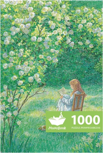Miniatura 20 de MOMIBOOK Rompecabezas de 1000 piezas para adultos, rompecabezas de Arashiyama Sakura Tour, imagen de pintura, flor de cerezo, difícil, desafiante