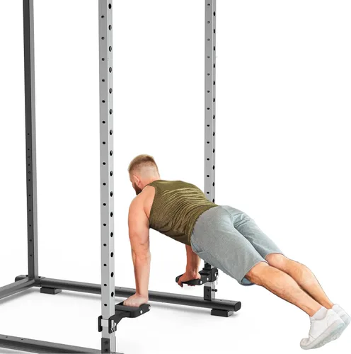 Miniatura 9 de Kipika Y-Shaped Dip Bar for Power Cage with 5/8" or 1" Hole - Dip Bar Attachments for Home Gym - Heavy Duty Power Rack Attachments - Squat Rack