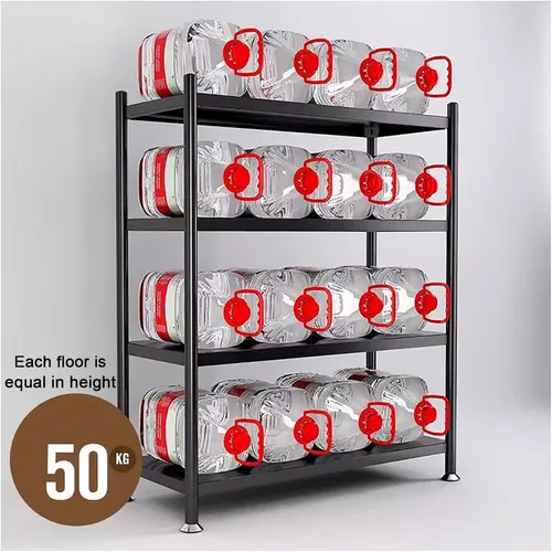Miniatura 6 de Estantes de almacenamiento de cocina, estantes de metal ajustables para almacenamiento de despensa con ruedas rodantes, estante de almacenamiento