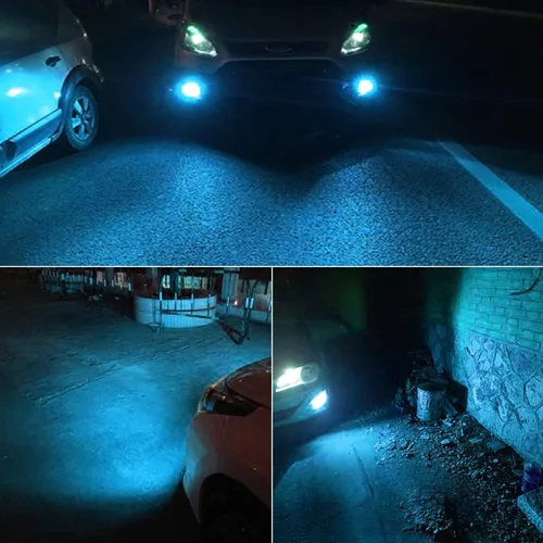 Miniatura 6 de Phinlion Bombillas LED antiniebla H10, 3200 lúmenes color azul hielo, súper brillantes PY20D 9145, focos antiniebla de repuesto para coches