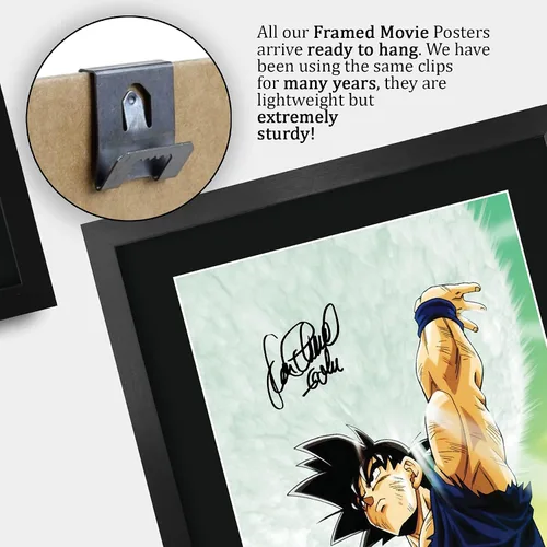 Miniatura 5 de HWC Trading Dragonball Z Sean Schemmel 16 x 12 pulgadas, regalos enmarcados impresos con autógrafo firmado para fanáticos de la televisión, 16 x 12