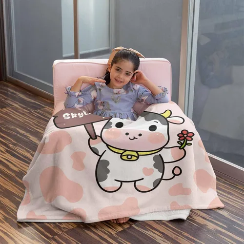 Miniatura 16 de Artsadd Manta de bebé personalizada para niños y niñas con nombre, manta personalizada con nombre de bebé con patrón de unicornio, manta
