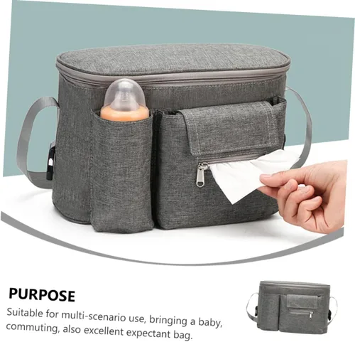 Miniatura 5 de Toddmomy Bolsa de viaje para mamá, bolsa de viaje para mamá, bolsa de viaje mochila de viaje, bolso de mano, bolso grande para cochecito, bolsa