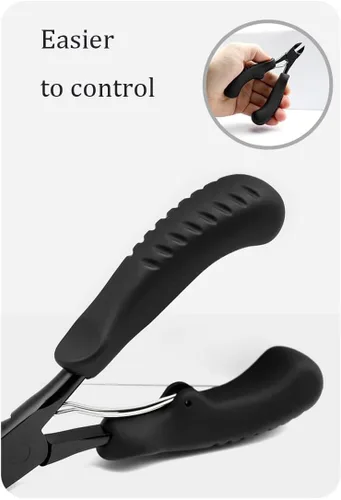 Miniatura 5 de Cortaúñas profesional con asas de agarre ergonómico, negro (negro)