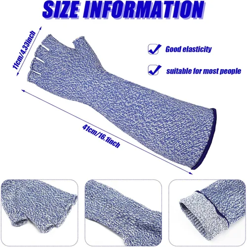Miniatura 3 de JenPen 3 Pairs Protective Arm Sleeves Arm Protectors for Thin Skin and Bruising Cut Resistant Sleeve Level 5 Burn Protection