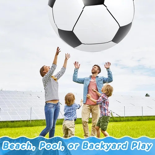 Miniatura 4 de Lewtemi - Gran pelota de fútbol hinchable gigante, pelota de playa grande hinchable para deportes acuáticos, pelota de playa para piscina