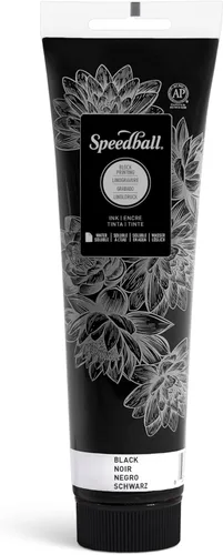 Miniatura 13 de Speedball Tinta de impresión en bloque soluble en agua 3815 – Color intenso con acabado satinado AP no tóxico 8 onzas líquidas, peltre