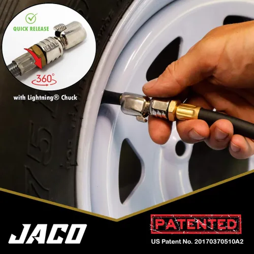 Miniatura 6 de Inflador digital de neumáticos JACO FlowPro 2.0 con medidor de presión - 200 PSI