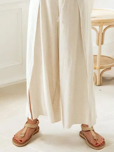 Miniatura 5 de SHIBEVER Sandalias bohemias para mujer de verano con cuentas y tirantes delgados al tobillo, zapatos elegantes
