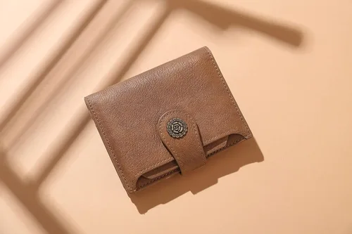 Miniatura 9 de CLUCI Billeteras pequeñas para mujer, con bloqueo RFID, de cuero, triple, compactas, con ventana de identificación, monedero con cremallera