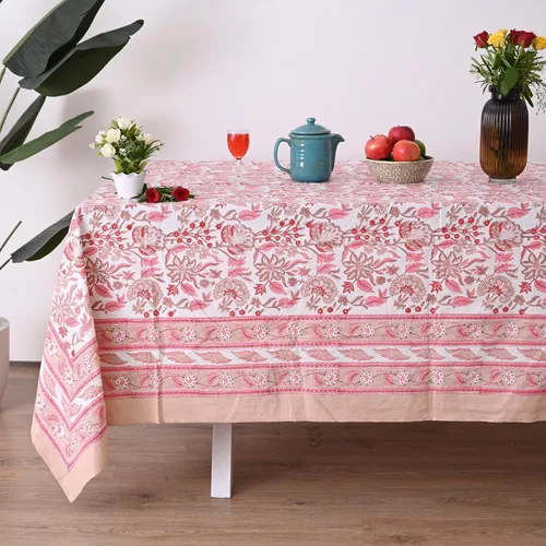 Miniatura 21 de Funda de mesa impresa a mano con diseño exquisito, tela de algodón premium, perfecta para comedor y decoración, mantel de mesa