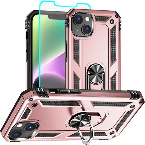 Miniatura 35 de Funda para iPhone 13, iPhone 13, [grado militar de 16 pies probada en caídas], anillo protector a prueba de golpes para iPhone 13, azul