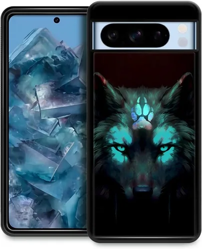 Miniatura 19 de CARLOCA Funda compatible con iPhone 13 Pro, diseño gráfico de identidad negra espiritual lobo, a prueba de golpes, antiarañazos, para iPhone 13 Pro