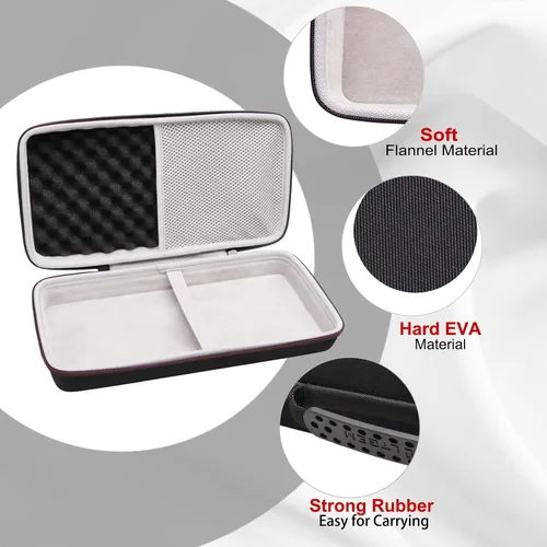 Miniatura 3 de LTGEM - Funda compatible con Logitech POP ICON Combo combo de teclado y mouse Bluetooth, bolsa de almacenamiento de viaje para oficina, color negro