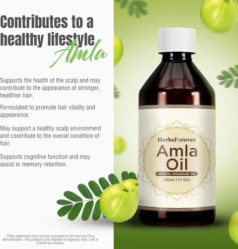 Miniatura 6 de Herbsforever Aceite Amla – Mima y nutre tu cabello – Goodness of Amla – Aceite premium prensado en frío – Sin OMG, orgánico, vegano – 7.1 fl oz