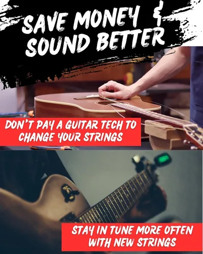 Miniatura 6 de Enrollador de cuerdas de guitarra, cortador de cuerdas y extractor de pasadores de puente, herramienta de guitarra 3 en 1 para guitarras acústicas