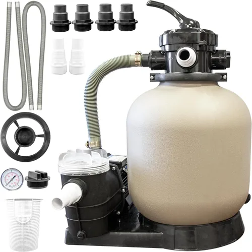 SWIMLINE HYDROTOOLS Sistema completo de filtro de arena, tanque de 14 pulgadas, para piscinas sobre el suelo y enterradas de hasta 10,500 galones,