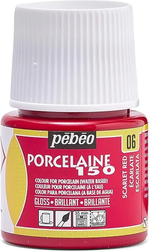 Miniatura 17 de Pebeo Porcelaine 150 - Pintura para porcelana de alto brillo a base de agua, botella de 45 ml - Negro abismo Abismo Negro