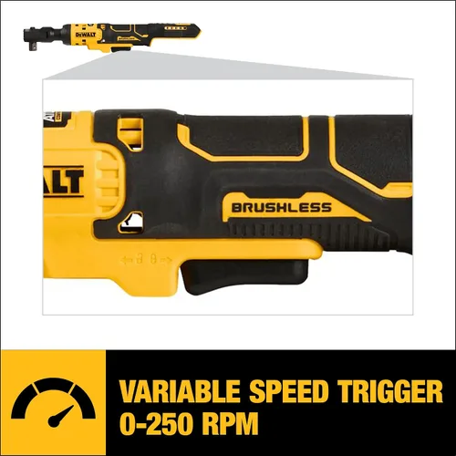 Miniatura 3 de DEWALT ATOMIC 20V MAX Ratilla inalámbrica sin escobillas, 1/2 pulgada, solo herramienta desnuda (DCF512B)