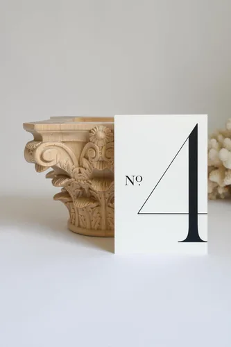 Miniatura 5 de Weekend Paper Co.™ Números modernos para mesa de boda, diseño moderno de una sola cara de 4 x 6 pulgadas, tinta negra mate, números del 1 al 25 más
