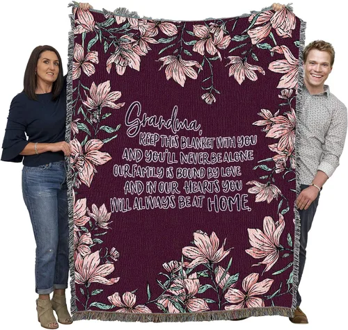 Miniatura 9 de Pure Country Weavers - Cobija con flecos de algodón, tejida, 72 x 54