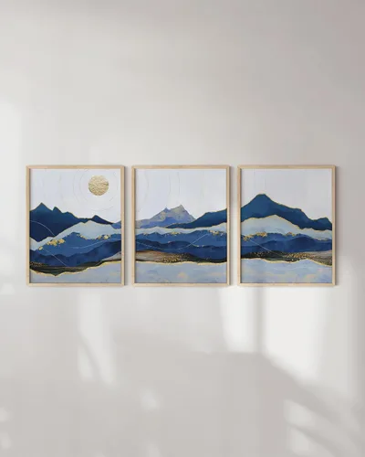 Miniatura 149 de HAUS AND HUES Marco de arte occidental, juego de 3 impresiones artísticas del suroeste del desierto de Arizona, decoración bohemia moderna, arte