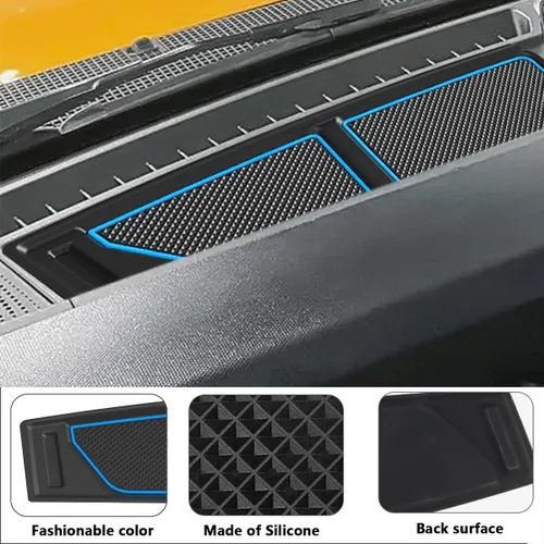 Miniatura 4 de Auovo Bandeja de cubierta de salpicadero compatible con accesorios de Ford Bronco 2021 2022 2023 2024 2025 2026 Bronco 2021 2022 2023 2024 2025 2026