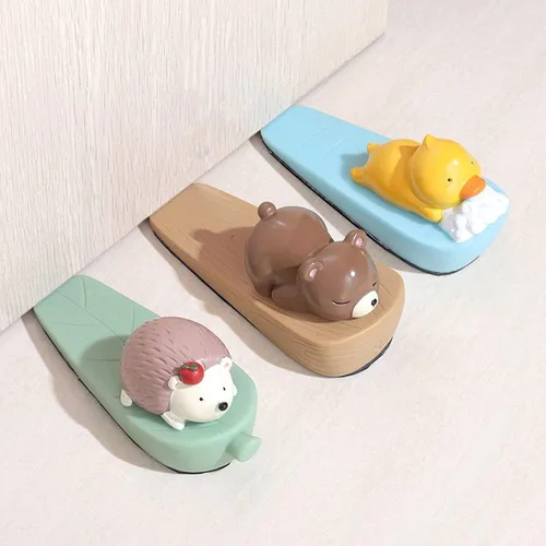Miniatura 9 de Tapón decorativo de puerta con diseño de animales, bonitos topes de puerta para la parte inferior de la puerta, topes de puerta de animales lindos