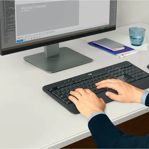 Miniatura 3 de Logitech MK540 Juego de teclado y mouse inalámbricos avanzados de 2,4 GHz, negro (920-008671)