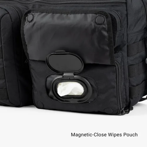 Miniatura 6 de Tactical Baby Gear Bolsa de pañales táctica de 4ª generación para papás con cambiador incluido, correas para cochecito