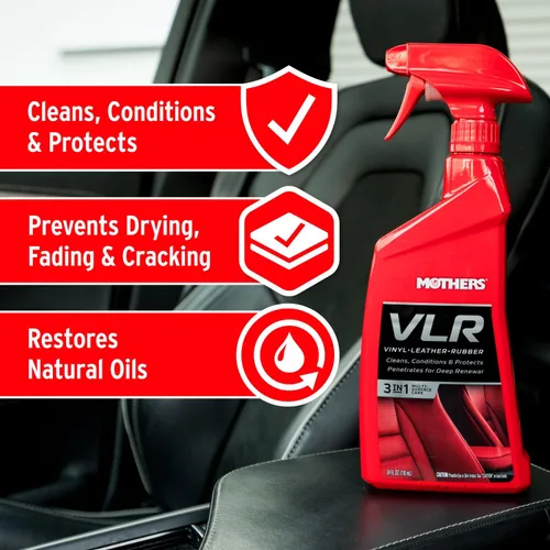 Miniatura 3 de Mothers VLR Cuidado de Vinilo-Cuero-Caucho, 1 gal. — Limpia, Acondiciona y Protege en Un Solo Paso – Fórmula con pH Equilibrado con Aceite de Pata
