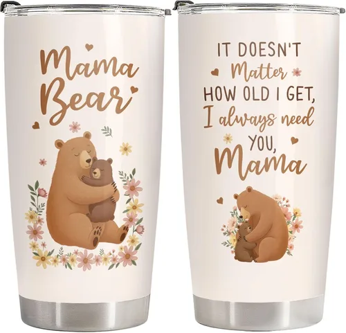 Miniatura 19 de 34HD Regalos del Día de la Madre para Mamá, Vaso Térmico de Mamá Beisbolista con Tapa, Taza de Café de Béisbol de 20oz con Aislamiento al Vacío Mamá