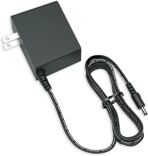 EShine Adaptador de fuente de alimentación de 12 vatios y 12 V CC con enchufe de 0.138 in x 0.053 in para iluminación LED debajo del gabinete (negro)