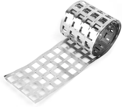 Tira de níquel 1M, tira de acero niquelada, hoja de acero chapada compatible con batería de litio 18650 Spot para soldadura por puntos de batería de