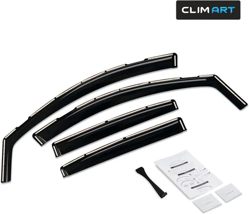 Miniatura 6 de CLIM ART - Deflectores de ventana de canal increíblemente duraderos para Chevrolet (Chevy) Equinox 2018-2024, viseras de ventana de ventilación