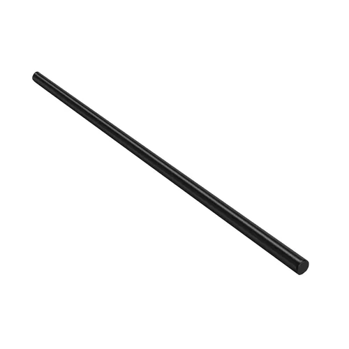 Miniatura 10 de Varilla de copolímero acetal redonda de 1-1/2 pulgadas de diámetro, 12 pulgadas de longitud, negro opaco, tolerancia estándar, paquete de 2