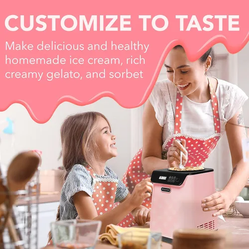 Miniatura 4 de Whynter Máquina automática para hacer helados, vertical de 1.28 cuartos de galón con compresor integrado, pantalla digital LCD y temporizador, sin