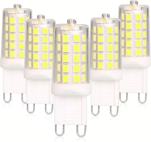 Miniatura 17 de BAOMING Bombilla LED G9 regulable de 4 W, equivalente a halógeno T4 G9 de 40 W, 2700 K blanco cálido suave, 120 V sin parpadeo, iluminación de araña