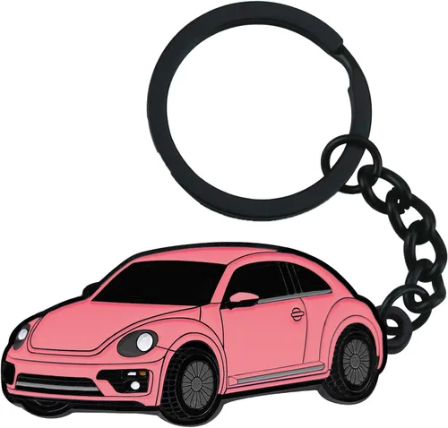 Miniatura 9 de Llavero para Volkswagen New Beetle,Para Volkswagen New Beetle Accesorios 2005-2022,Llavero de metal Negro