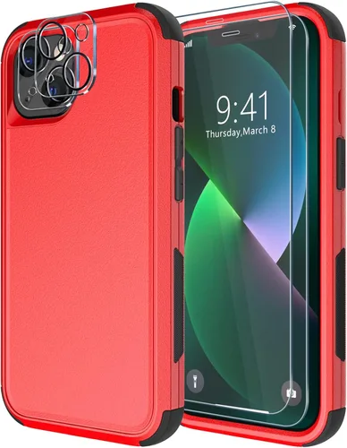 Miniatura 19 de Diverbox Funda para iPhone 13 [A prueba de golpes] [A prueba de caídas] [A prueba de polvo], Funda de Teléfono de Protección Resistente para Apple