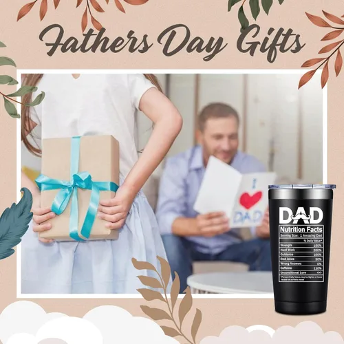 Miniatura 3 de Grifarny Best Dad Ever Gifts – Regalo para el Día del Padre – Regalos de Navidad para papás de parte de hija, hijo, vaso de 20 onzas