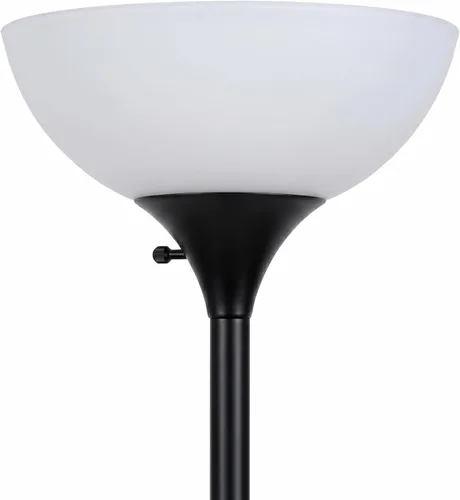 Miniatura 10 de Brightech Sky Dome Lámpara de pie doble LED, lámpara de pie Torchiere súper brillante con 2 lámparas de lectura para salas de estar y oficinas